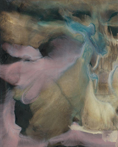 Mysterious Ascension II Black Ornate Wood Framed Art Print with Double Matting by Bramma, Lila