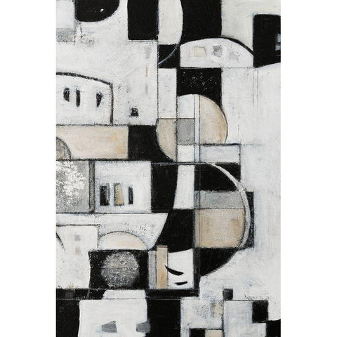 Rhapsody II Black Modern Wood Framed Art Print by Crawford, Beverly