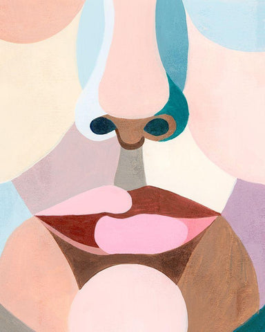 Delicate Features II Black Ornate Wood Framed Art Print with Double Matting by Popp, Grace