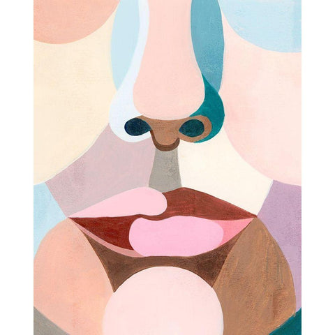 Delicate Features II Black Modern Wood Framed Art Print with Double Matting by Popp, Grace