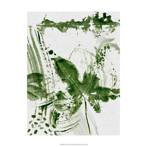 Shades of Forest III White Modern Wood Framed Art Print by Wang, Mellisa