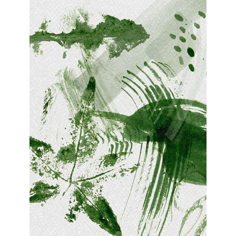 Shades of Forest IV White Modern Wood Framed Art Print by Wang, Melissa