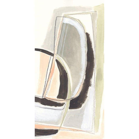 Keyhole II White Modern Wood Framed Art Print by Vess, June Erica