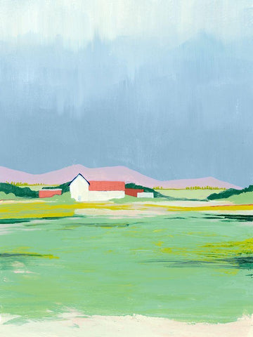 Spring Fallow I Black Ornate Wood Framed Art Print with Double Matting by Popp, Grace