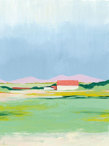 Spring Fallow II White Modern Wood Framed Art Print with Double Matting by Popp, Grace