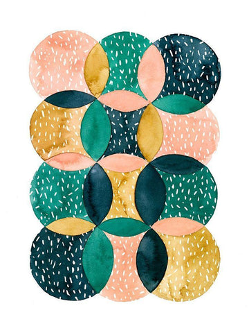 In Spate I Black Ornate Wood Framed Art Print with Double Matting by Popp, Grace