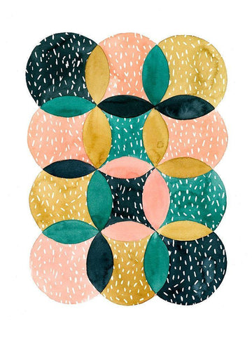 In Spate II Black Ornate Wood Framed Art Print with Double Matting by Popp, Grace