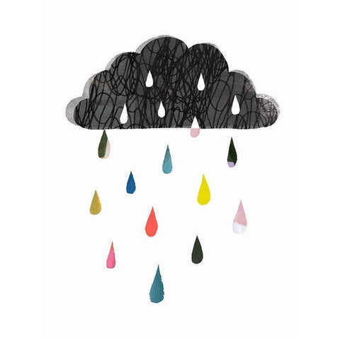 Rainy Day Rainbow II Gold Ornate Wood Framed Art Print with Double Matting by Borges, Victoria