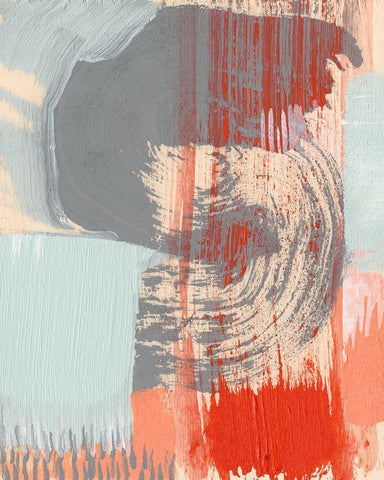 S-Curve II White Modern Wood Framed Art Print with Double Matting by Goldberger, Jennifer