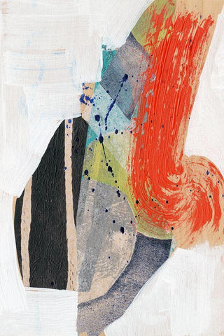 Pop Quirk I Black Ornate Wood Framed Art Print with Double Matting by Goldberger, Jennifer