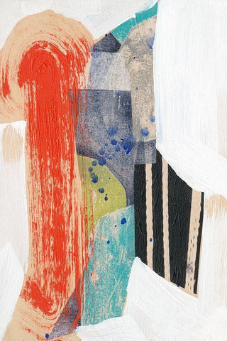 Pop Quirk II Black Ornate Wood Framed Art Print with Double Matting by Goldberger, Jennifer