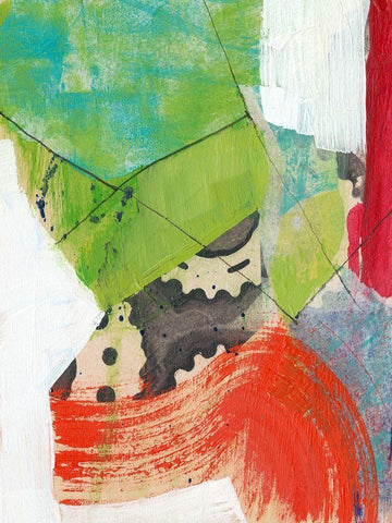 Gear Head I White Modern Wood Framed Art Print with Double Matting by Goldberger, Jennifer