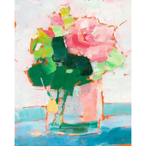 Cut Flowers I Black Modern Wood Framed Art Print by Harper, Ethan