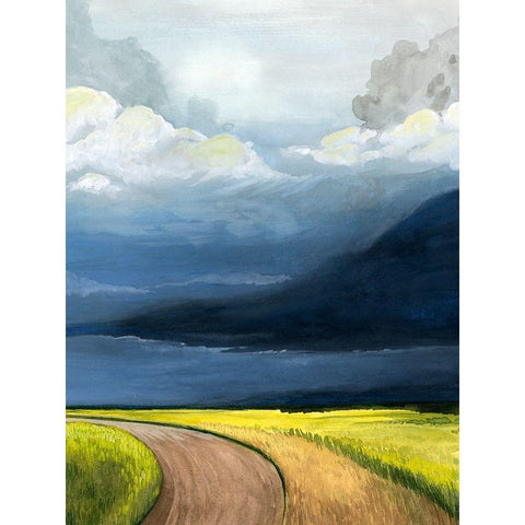 Eastern Glow II Black Modern Wood Framed Art Print with Double Matting by Popp, Grace