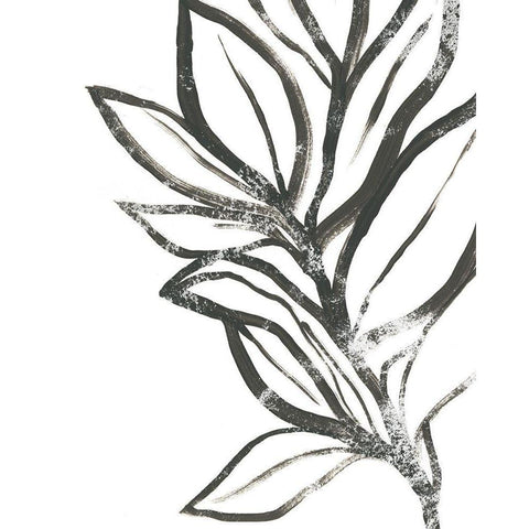 Leaf Instinct II White Modern Wood Framed Art Print by Vess, June Erica