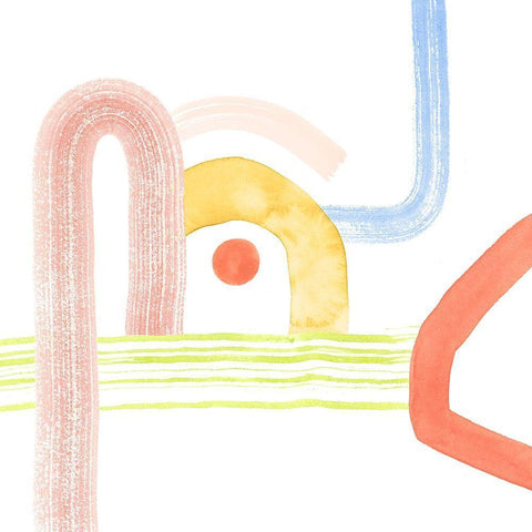 Playful Pike III White Modern Wood Framed Art Print with Double Matting by Popp, Grace