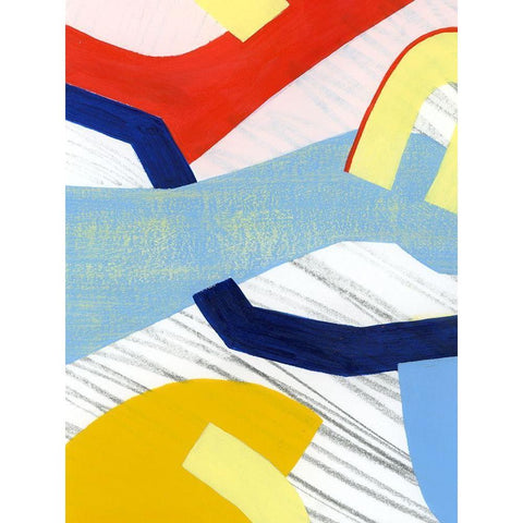 Simple Scribbles II White Modern Wood Framed Art Print by Popp, Grace