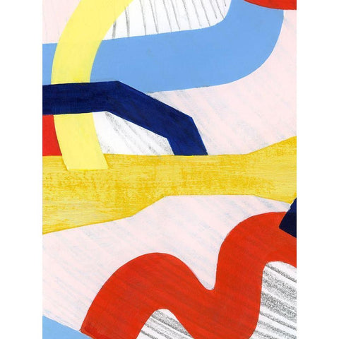 Simple Scribbles IV White Modern Wood Framed Art Print by Popp, Grace