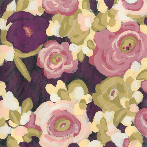 Heliotrope II White Modern Wood Framed Art Print by Vess, June Erica