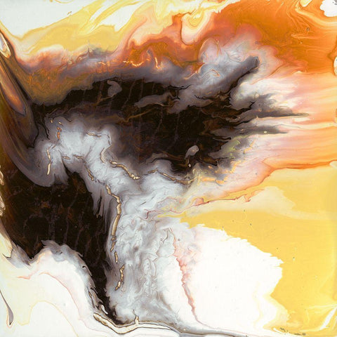 Liquid Earth IV White Modern Wood Framed Art Print by Studio W