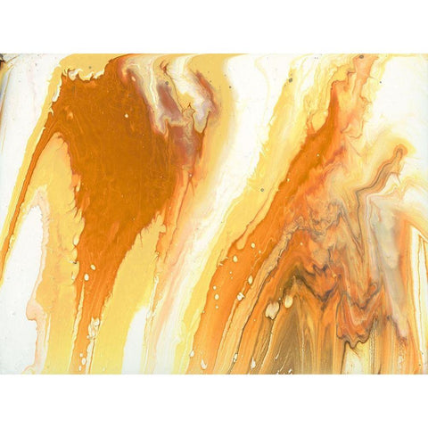 Liquid Earth V Gold Ornate Wood Framed Art Print with Double Matting by Studio W