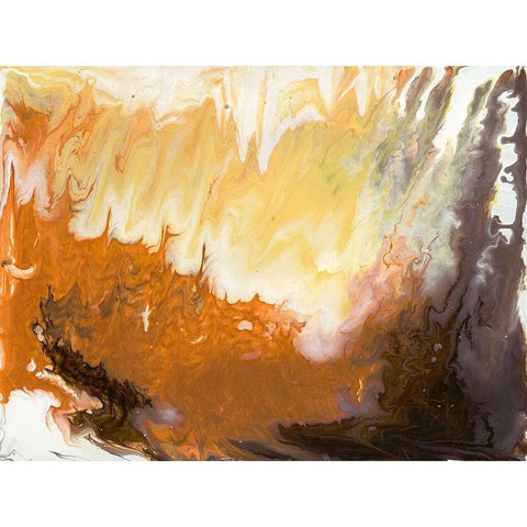Liquid Earth VIII Gold Ornate Wood Framed Art Print with Double Matting by Studio W