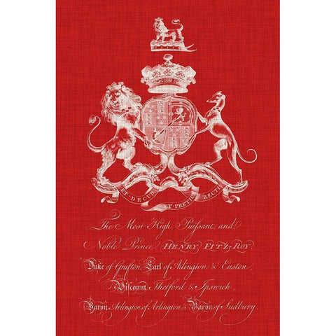 Heraldry Pop I White Modern Wood Framed Art Print by Vision Studio