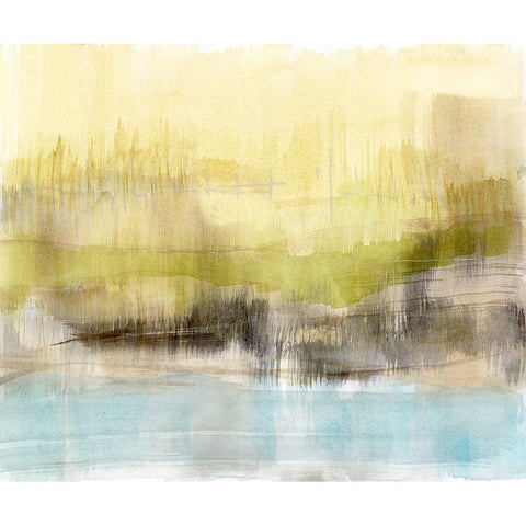 Feathered Fields I White Modern Wood Framed Art Print by Goldberger, Jennifer