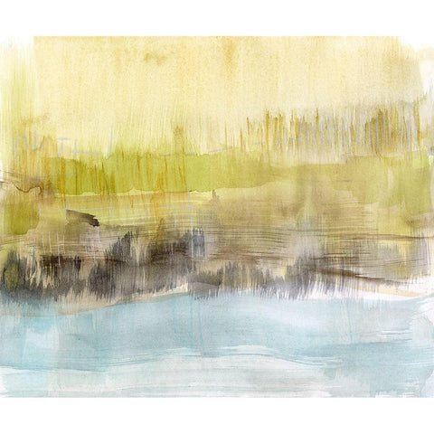 Feathered Fields II Black Modern Wood Framed Art Print by Goldberger, Jennifer