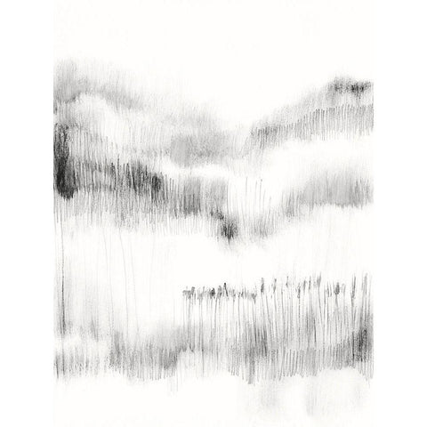 Grassy Hill I White Modern Wood Framed Art Print by Goldberger, Jennifer