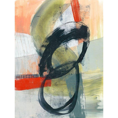 Dynamic Balance I Black Modern Wood Framed Art Print by Goldberger, Jennifer