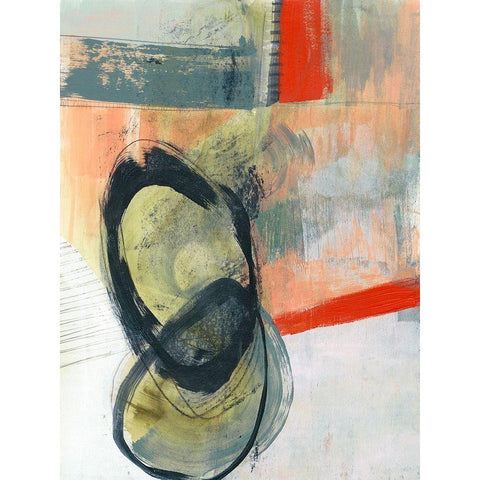 Dynamic Balance II White Modern Wood Framed Art Print by Goldberger, Jennifer