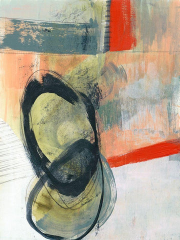 Dynamic Balance II Black Ornate Wood Framed Art Print with Double Matting by Goldberger, Jennifer