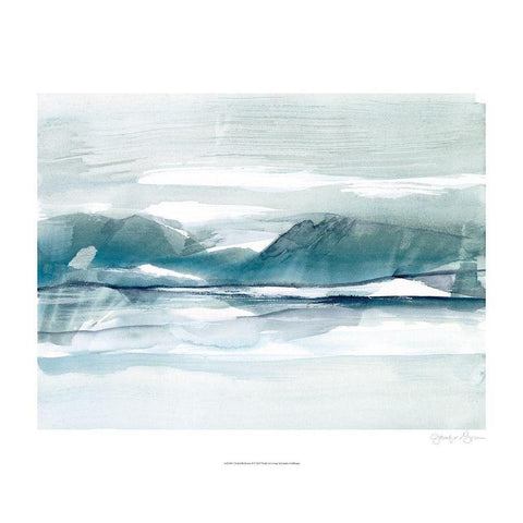 Peaked Reflection II White Modern Wood Framed Art Print by Goldberger, Jennifer