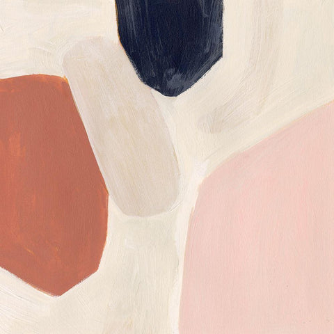 Terracotta Sonata I Black Modern Wood Framed Art Print by Borges, Victoria