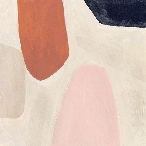 Terracotta Sonata IV Black Modern Wood Framed Art Print by Borges, Victoria