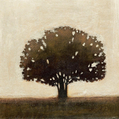 Tree of Solace II Black Modern Wood Framed Art Print with Double Matting by Wyatt Jr., Norman
