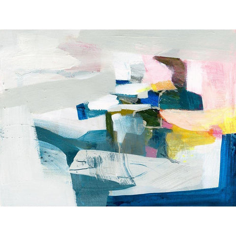 Costa II White Modern Wood Framed Art Print by Borges, Victoria