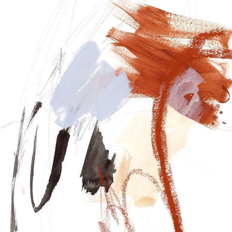 Iron and Down I Black Modern Wood Framed Art Print by Borges, Victoria