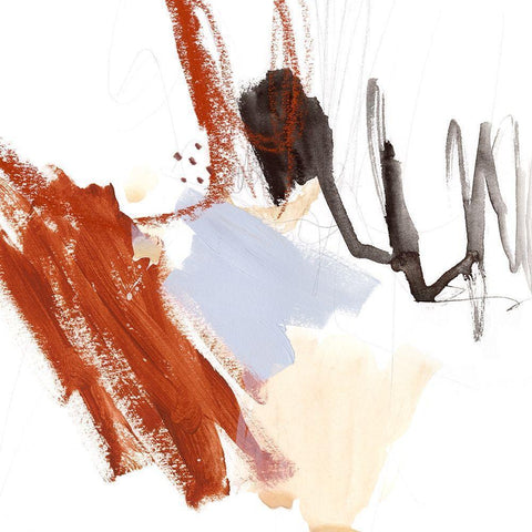 Iron and Down III Gold Ornate Wood Framed Art Print with Double Matting by Borges, Victoria