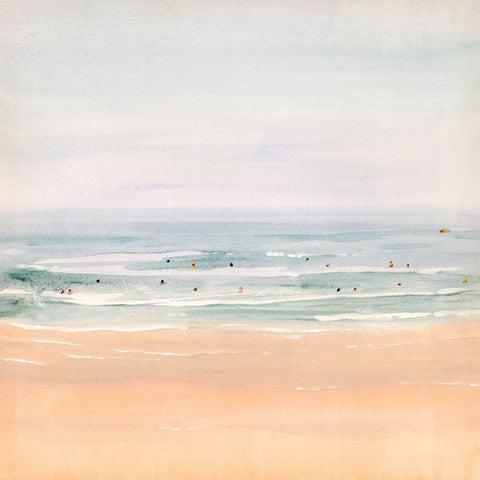 Sun Soaked I White Modern Wood Framed Art Print with Double Matting by Borges, Victoria