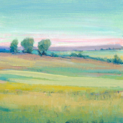 Vivid Landscape V White Modern Wood Framed Art Print by OToole, Tim