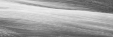 Black and White Water Panel VI White Modern Wood Framed Art Print with Double Matting by McLoughlin, James