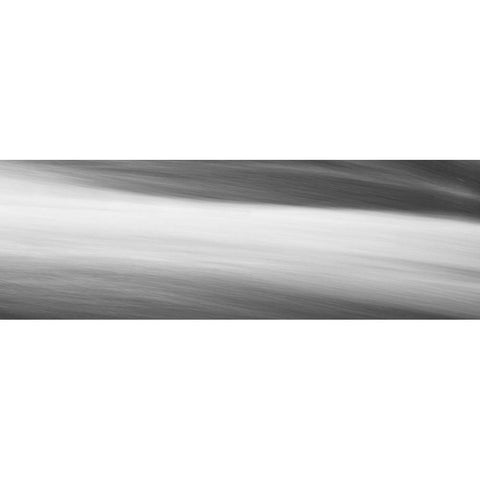 Black and White Water Panel VIII White Modern Wood Framed Art Print by McLoughlin, James