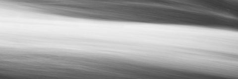 Black and White Water Panel VIII Black Ornate Wood Framed Art Print with Double Matting by McLoughlin, James