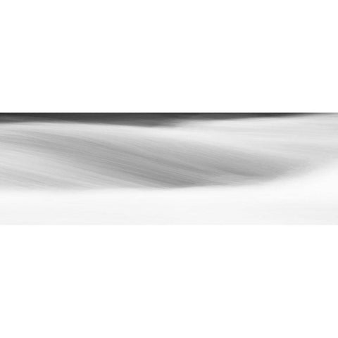 Black and White Water Panel IX White Modern Wood Framed Art Print by McLoughlin, James