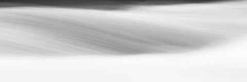 Black and White Water Panel IX White Modern Wood Framed Art Print with Double Matting by McLoughlin, James