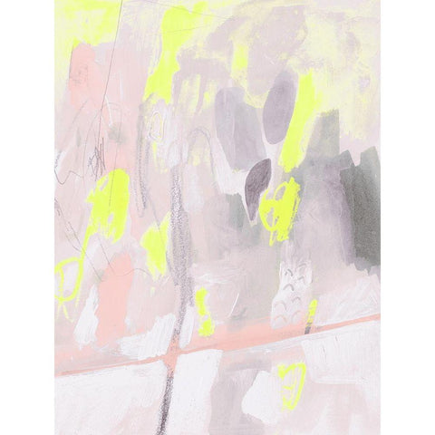 Fluoro I White Modern Wood Framed Art Print by Borges, Victoria