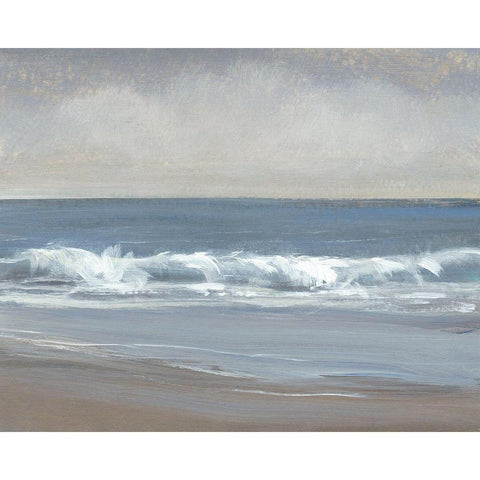 Neutral Shoreline I Gold Ornate Wood Framed Art Print with Double Matting by OToole, Tim