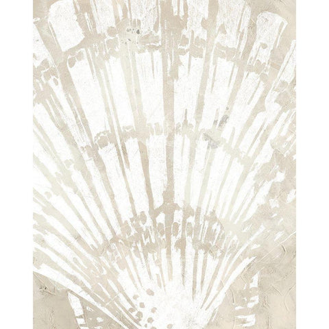 Linen Tropical Silhouette II White Modern Wood Framed Art Print by Vess, June Erica